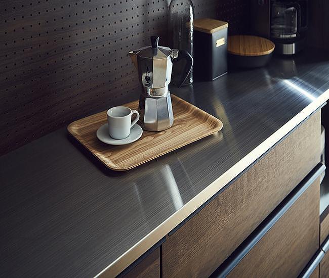 ダイニングボード オウル 70サイズ　上：レンジボード＋下：ダスト／オーク