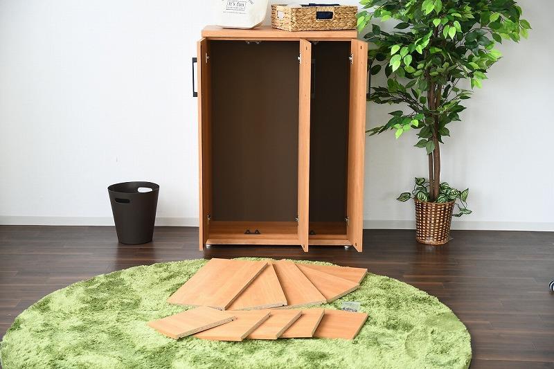 家具 靴 収納 玄関収納 幅80cm シューズボックス ラック 高さ 低め ロータイプ【ナチュラル】