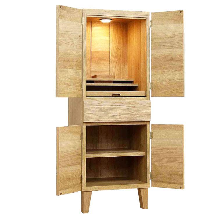 モダン仏壇 13×38号【カラー：ホワイトオーク】