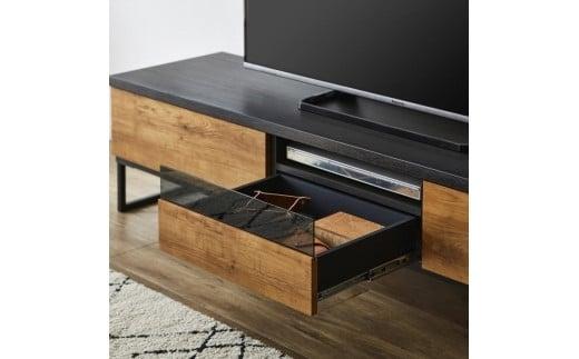 テレビボード幅150☆国産リビング家具　カラー：BR