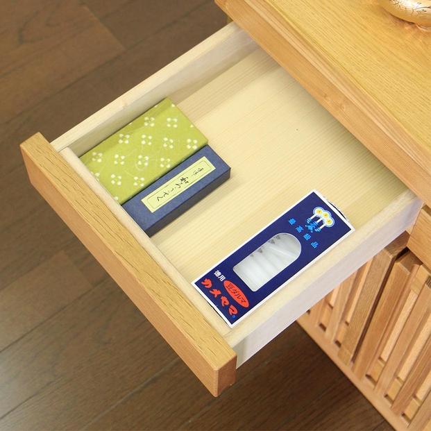 仏壇台 仏壇下台 お仏壇 大川家具 完成品 60cm 幅60cm ミニ仏壇 小型仏壇 日本製 AKBU-02-60L ナチュラル