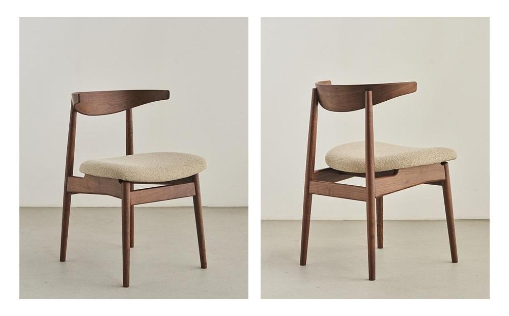 ダイニングチェア MEZZO ウォールナット無垢【大川市・辻製作所】