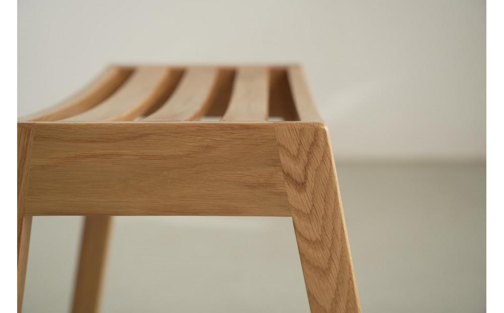 オーク無垢材のスタッキングスツール ワード 積み重ね ホワイトオーク 玄関 キッズ