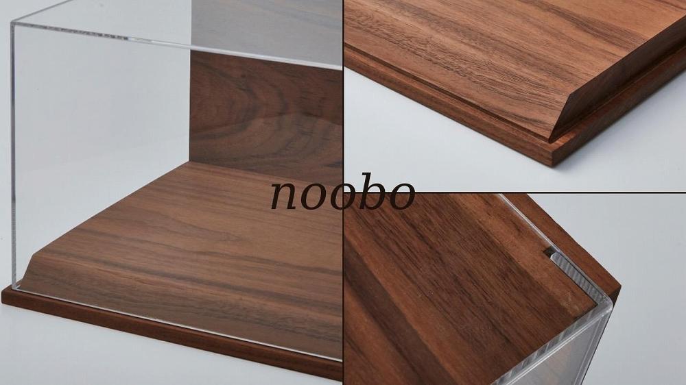 noobo シューズケース スニーカーケース アクリルケース 天然無垢材 ウォールナット MIDI