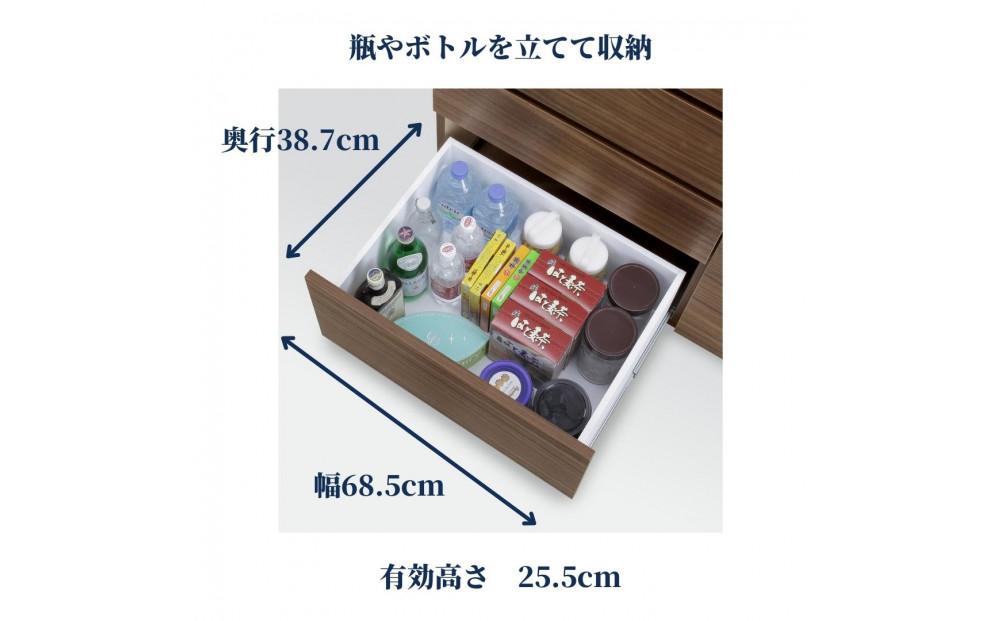 カウンター 幅116cm カリーナ ブラウン(ウォールナット柄)