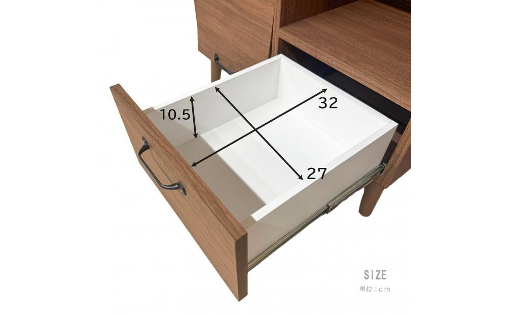 脚14cmお掃除楽々！チェスト 北欧 完成品 大容量 タンス 幅72cm 高さ78 奥行40 整理棚 洋服 本 book ブック タンス たんす 日本製 国産 お掃除ロボット可 高品質 引き出し 小物 見せる棚 living リビング アンティーク 完成品 おしゃれ 木製 収納 脚付き 家具 インテリア 大川 大川家具 W72フラップキャビネット WH ホワイト色