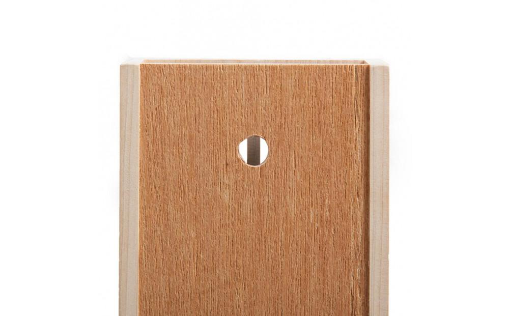 MIYA ［高さ33cm］国産ひのき 御札立て 1体用 壁掛け 自立 木製 神棚 お守り 宮型 省スペース ミニ神棚