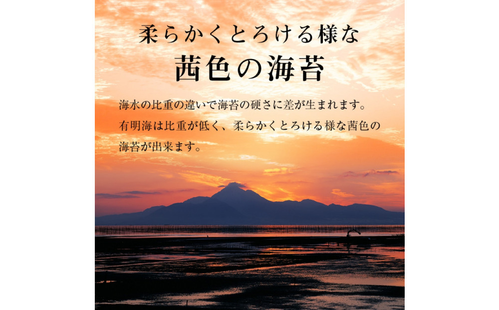 有明海産　味海苔　10切100枚　4本セット 合計400枚【福岡有明のり】