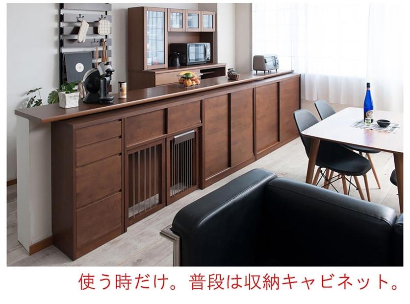 【ブラウン】折りたたみ式ペットケージ 幅90 『すむぺっと』