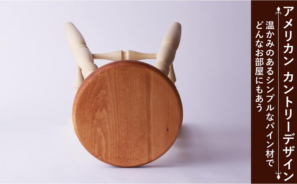 H45 丸スツール アンティークホワイト＆アーミッシュ色