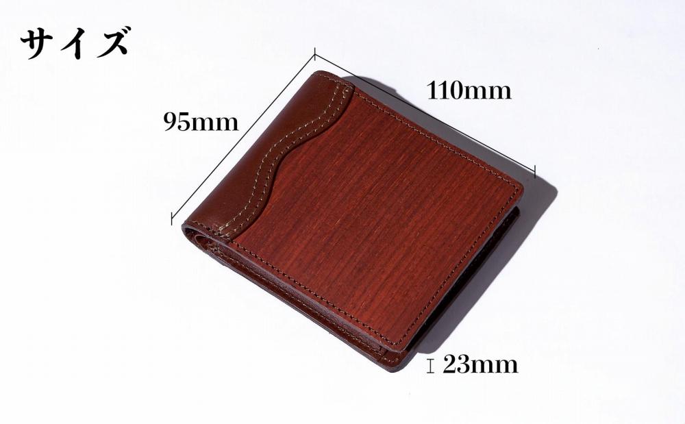 木の折り財布 パドゥク