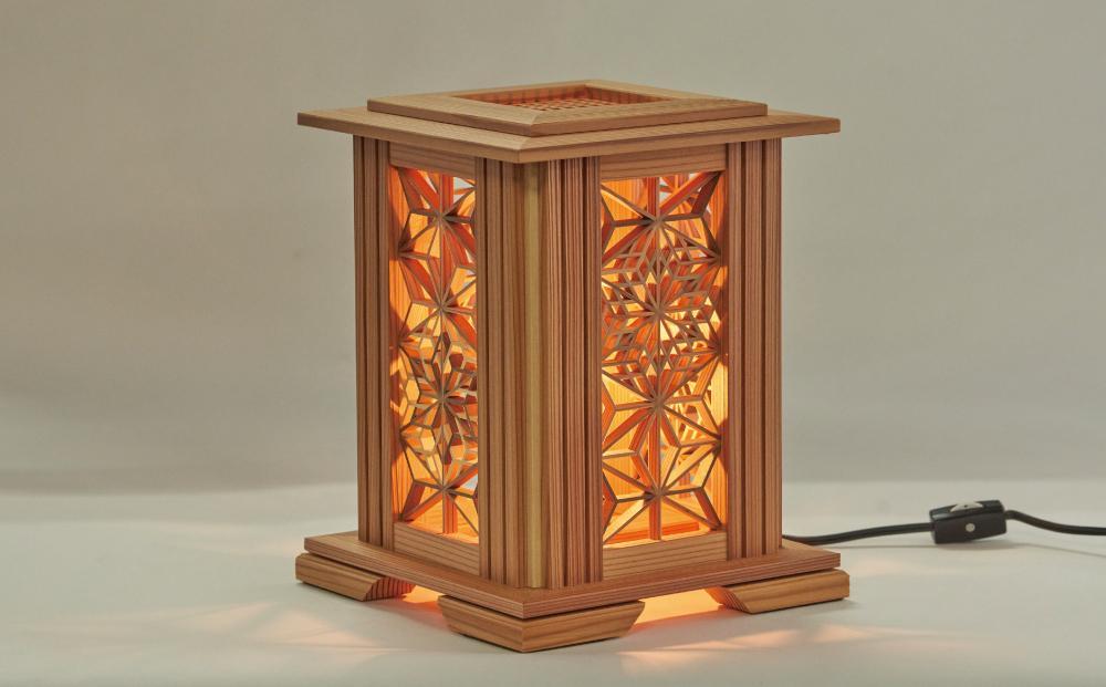 組子灯り（S-組子4面入）