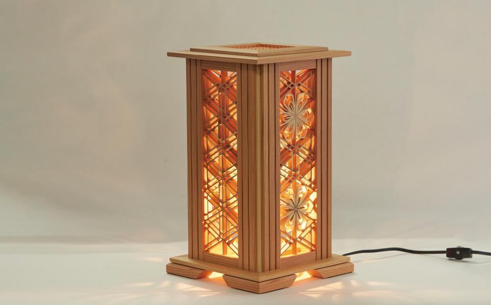 組子灯り（M-組子4面入）