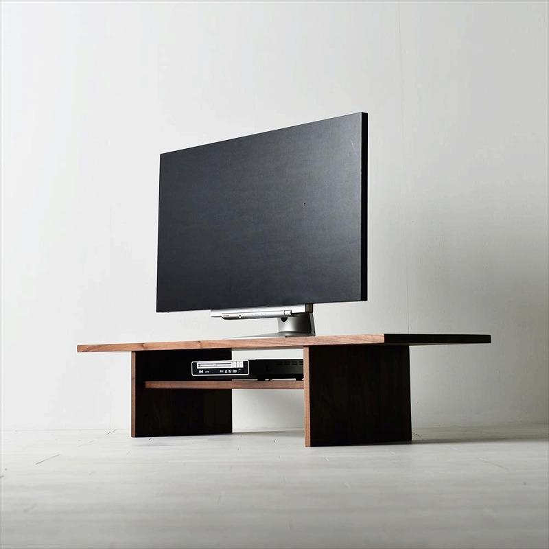 シンプルでおしゃれなテレビボード　konojiＴＶボード120／ウォールナット　テレビ台　無垢材　天然木　ロータイプ　完成品　ローボード　ローテーブル　センターテーブル　パソコンデスク　本棚