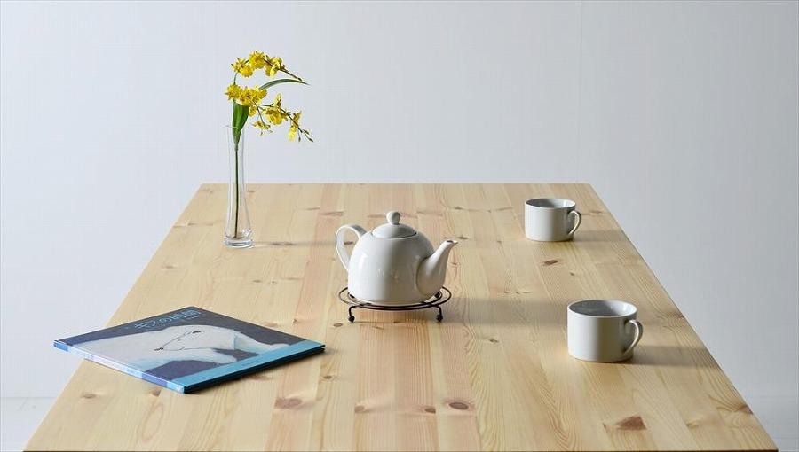 ツートーンダイニングテーブル（ナチュラル／グレー）１２０　北欧デザインの椅子にピッタリのテーブルを低予算にて