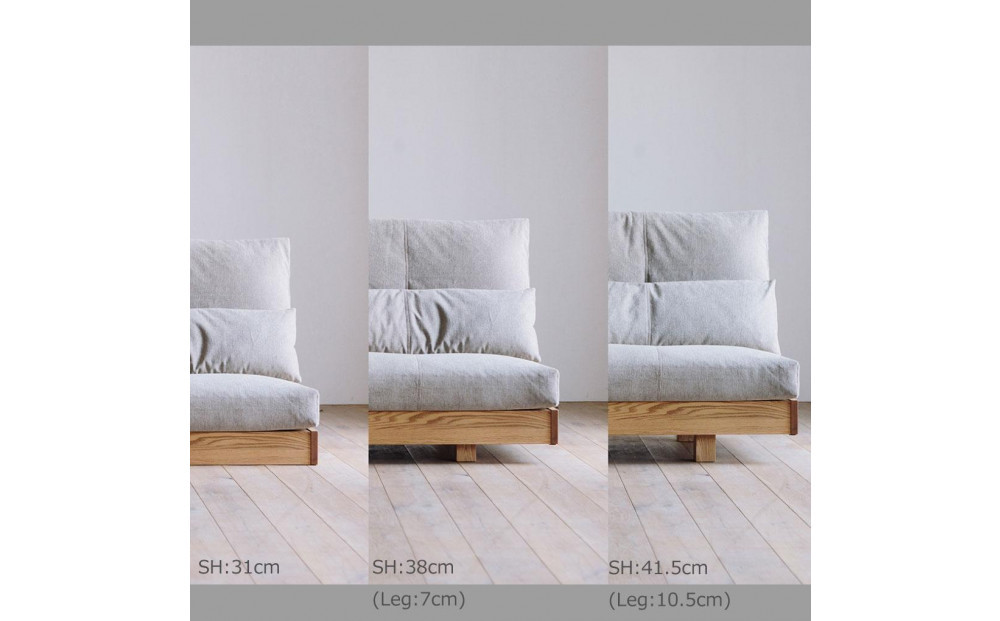 〈HIRASHIMA〉天然無垢材 ふっくらと全身を包む ハイバックスタイルのソファ LIBERIA PLUS Sofa 168 ファブリック / パナマ