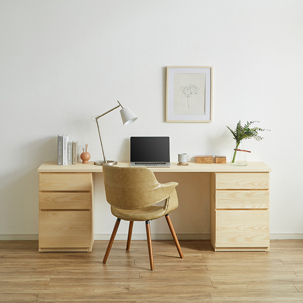 【大川家具】無垢材 システムデスク 幅1800mm テーブル パソコンデスク 子供机 勉強机 学習机 書斎デスク HM-HM ホワイトアッシュ 天然木 モダン 国産 無垢材 高級感【設置付き】