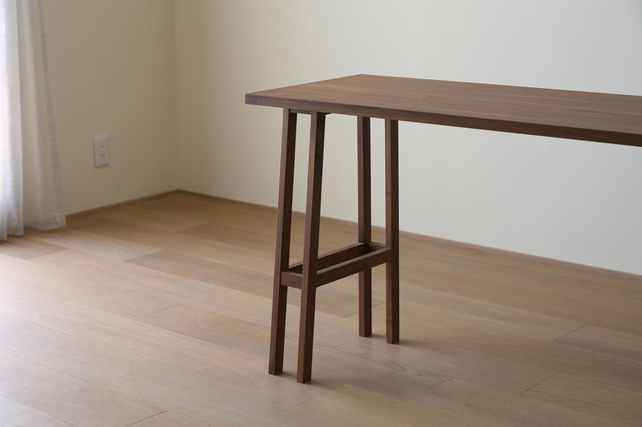 【開梱設置】高野木工 プレーンデスク SET11 ウォルナット（W180×D45cm）【10年保証】