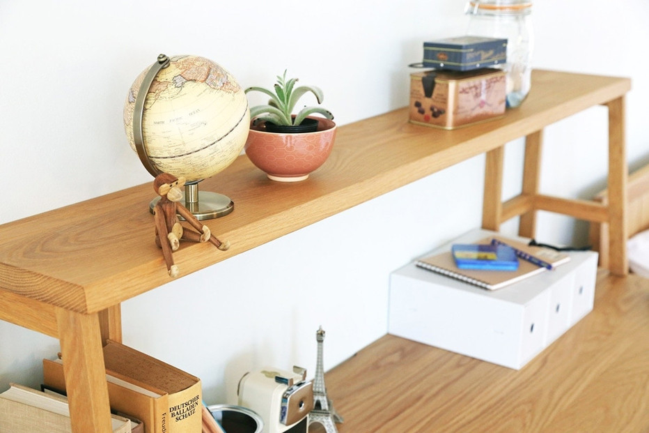 【開梱設置】高野木工 プレーンデスク SET10 オーク（W150×D70cm）【10年保証】