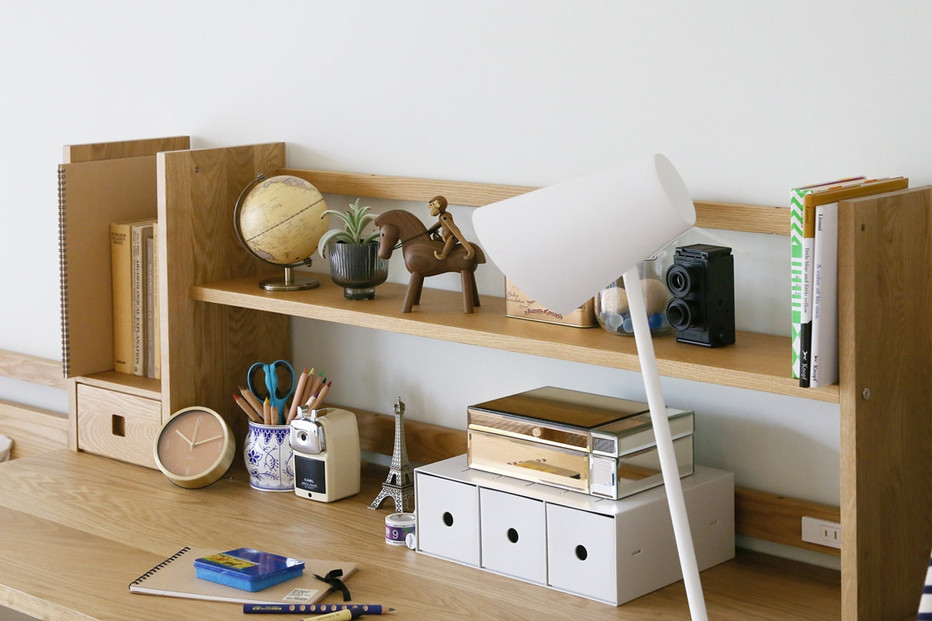 【開梱設置】高野木工 プレーンデスク SET8 オーク（W130×D60cm）【10年保証】