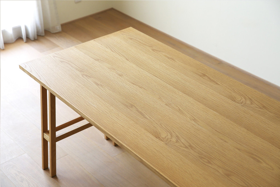 【開梱設置】高野木工 プレーンデスク SET4 オーク（W120×D60cm）【10年保証】