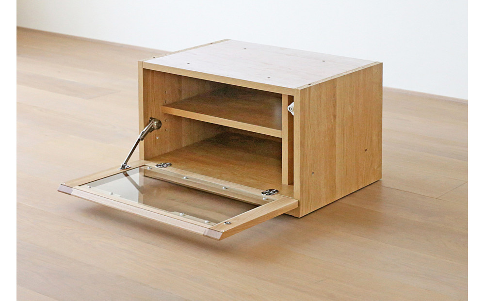 【開梱設置】高野木工 ASTER SET3 アスター 120TV天板 + 60TVガラス扉 + 60TVチェスト オーク【10年保証】