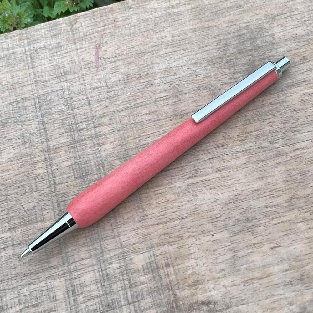 Slim 木軸シャープペンシル（ピンクアイボリー）木製シャーペン木軸 シャーペン 入学祝い 卒業祝い 合格祝い 就職祝い 贈り物 プレゼント 父の日 母の日 MUKU屋 MUFactory