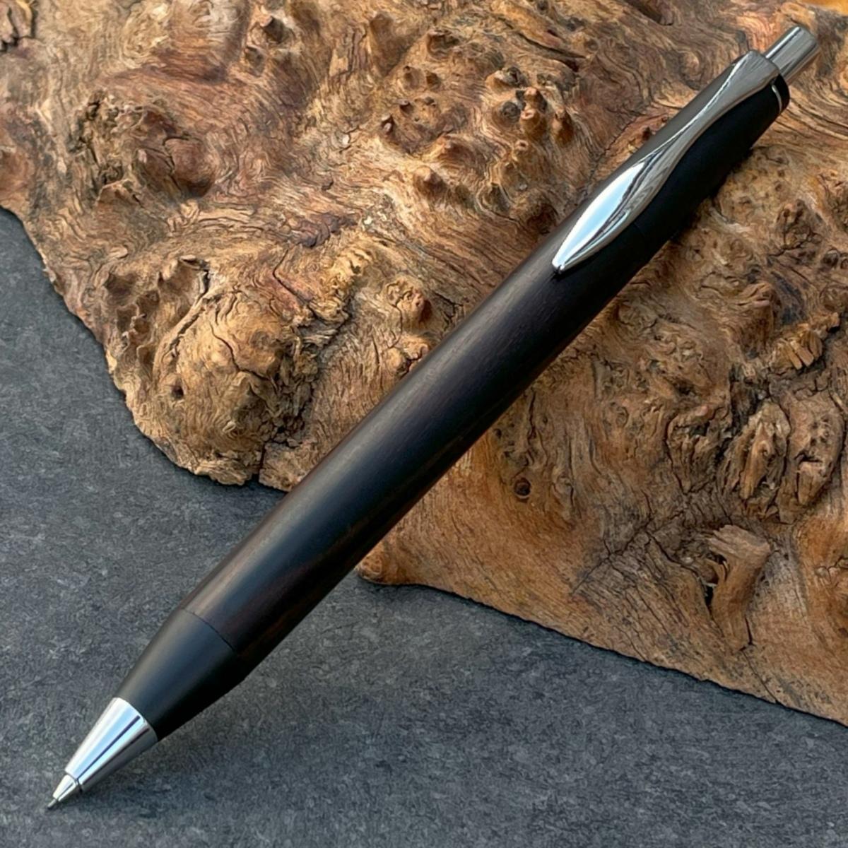 黒檀・こくたん/ 2つの内部機構を持つ新感覚の木軸ペン / SINPEN【MP&BP】ゴールド金具 / MUKU屋