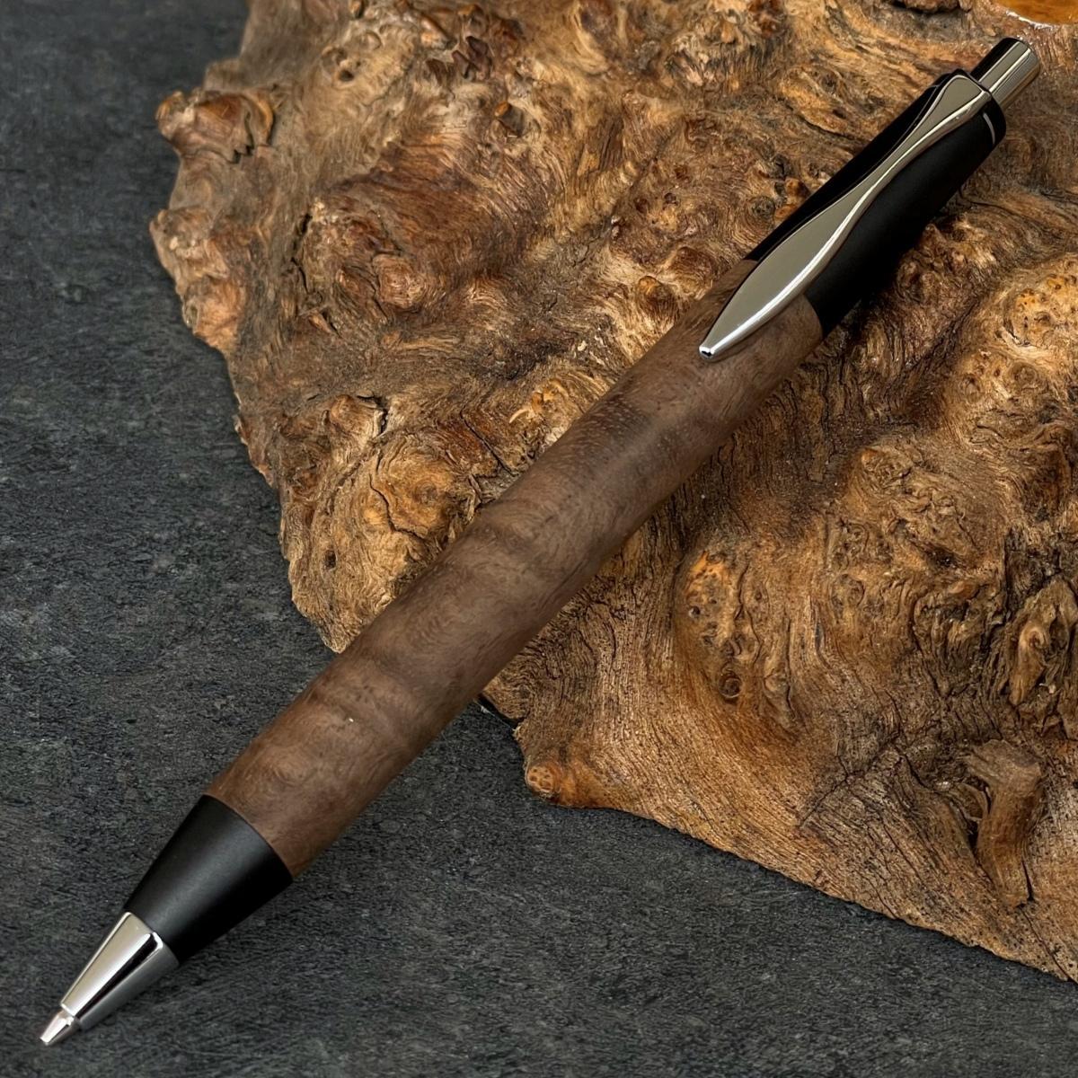 クラロウォールナット  / 2つの内部機構を持つ新感覚の木軸ペン / SINPEN【MP&BP】ゴールド金具 / MUKU屋