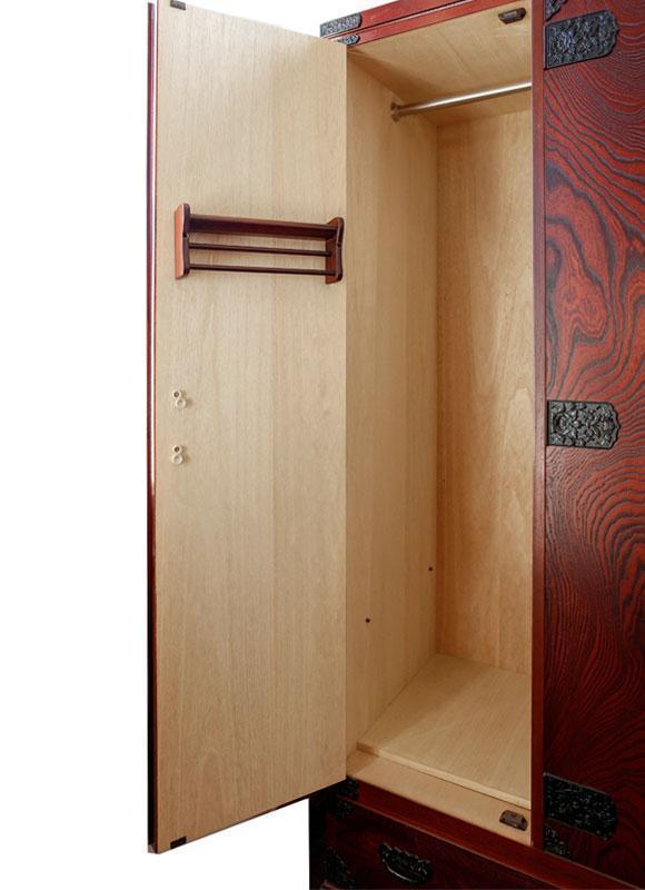 【吉野民芸 40洋服タンス】★創業明治40年老舗「境木工」熟練の職人の手により1つ1つ丁寧に作り上げる伝統工芸品「吉野民芸家具」