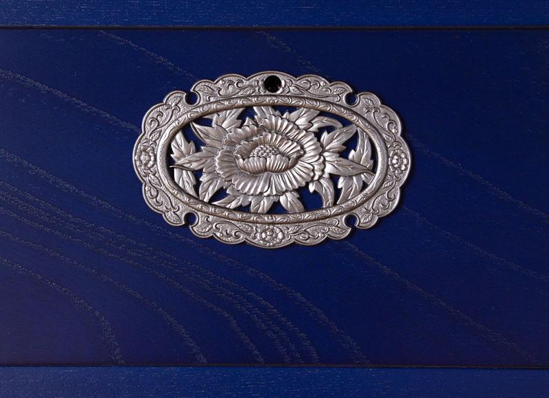 【吉野民芸 25整理タンス 群青（銀古美）】★創業明治40年老舗「境木工」熟練の職人の手により1つ1つ丁寧に作り上げる伝統工芸品「吉野民芸家具」