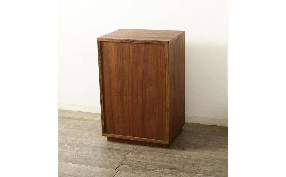 大川家具 ティレ 50cmリビングチェスト 台輪 天然木ウォールナット