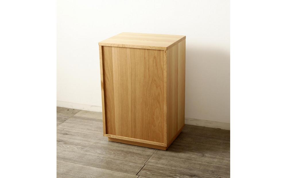 大川家具 ティレ 50cmリビングチェスト 台輪 天然木オーク(ナラ)