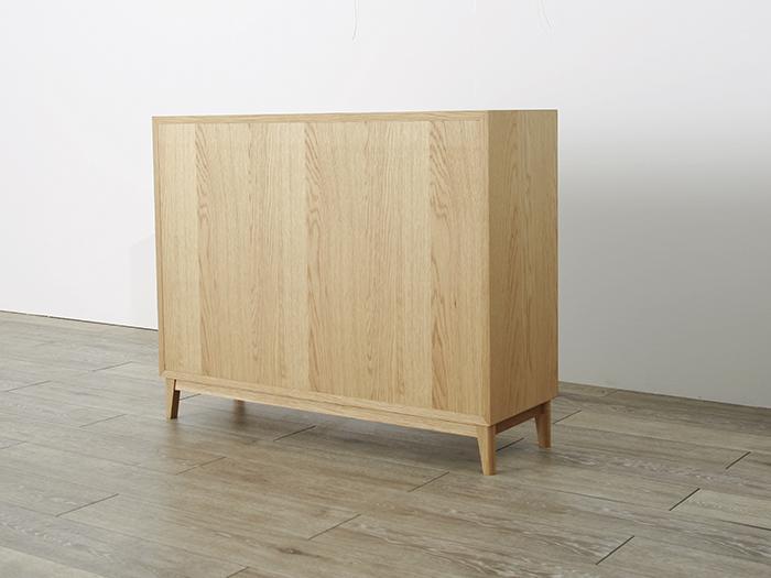 大川家具 レフライン 90cm シェルフ 本棚 天然木オーク(ナラ)