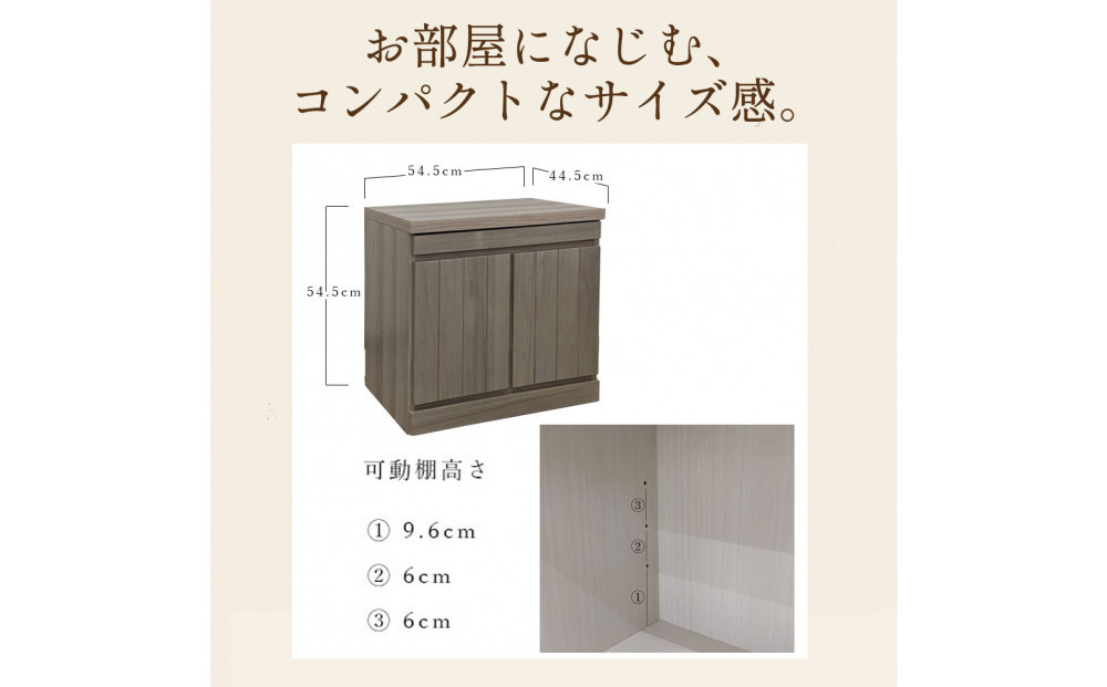 国産 完成品 仏壇 雅楽 うた 幅54.5cm 奥行45cm 高さ54.5cm アッシュグレー