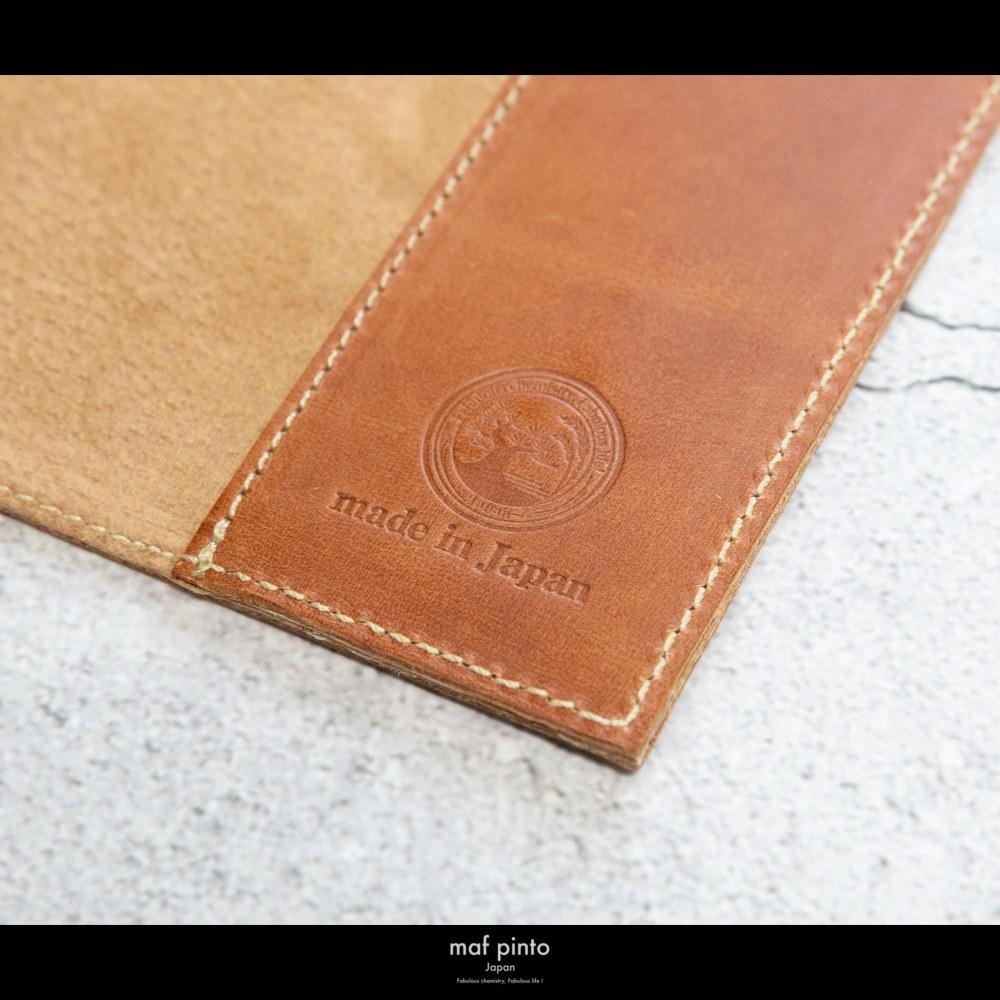 maf pinto (マフ ピント) レザーブックカバー 文庫サイズ ライトブラウン 本革 日本製