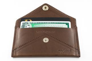 maf pinto 薄型名刺入れ レザーカードケース ダークブラウン