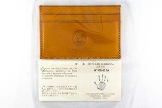 maf pinto レザーカードケース イエロー