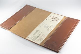 maf pinto (マフ ピント) レザーブックカバー四六判ハードカバーサイズ（レギュラーモデル）【ライトブラウン】