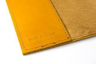 maf pinto (マフ ピント) レザーブックカバー四六判ハードカバーサイズ（レギュラーモデル）【イエロー】