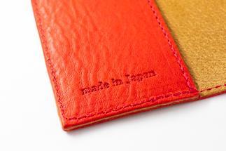 maf pinto (マフ ピント) レザーブックカバー四六判ハードカバーサイズ（レギュラーモデル）【レッドシュリンク】