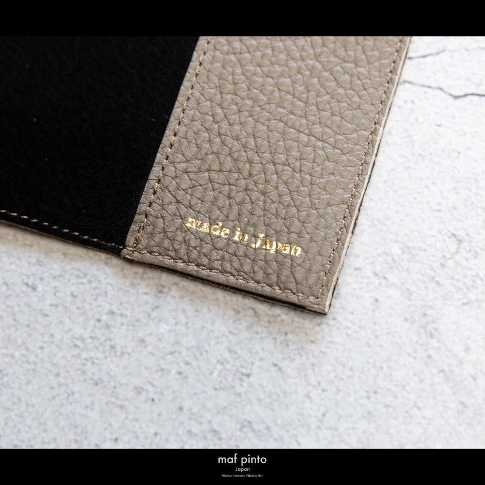 maf pinto (マフ ピント) レザーブックカバー文庫サイズ ADRIA LINE トープ 本革 日本製