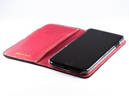 maf pinto アイフォーンケース 本革 日本製 (iPhone SE 第2世代 ／ 8 ／ 7, ) ADRIA LINE【 ピンク】