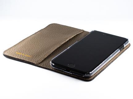 maf pinto アイフォーンケース 本革 日本製 (iPhone SE 第2世代 ／ 8 ／ 7, ) ADRIA LINE 【トープ】