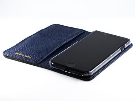 maf pinto アイフォーンケース 本革 日本製 (iPhone SE 第2世代 ／ 8 ／ 7, ) ADRIA LINE 【ネイビー】