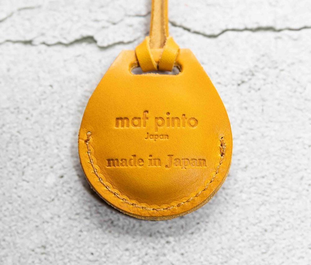 エアタグ用 ケース カバー レザー 本革 apple airtag 【イエロー】