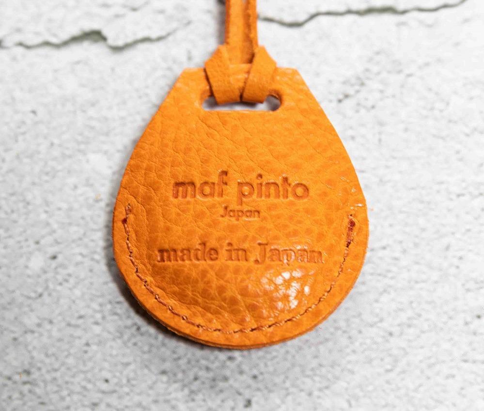 エアタグ用 ケース カバー レザー 本革 apple airtag 【オレンジ シュリンク】