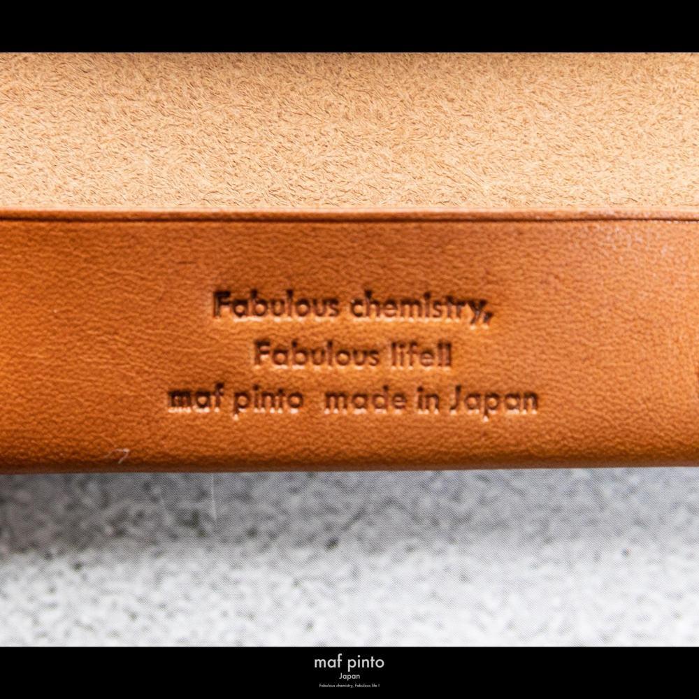 maf pinto (マフ ピント) キーリング キーホルダー 小銭入れ付き ミニ財布 ライトブラウン レザー 本革 日本製