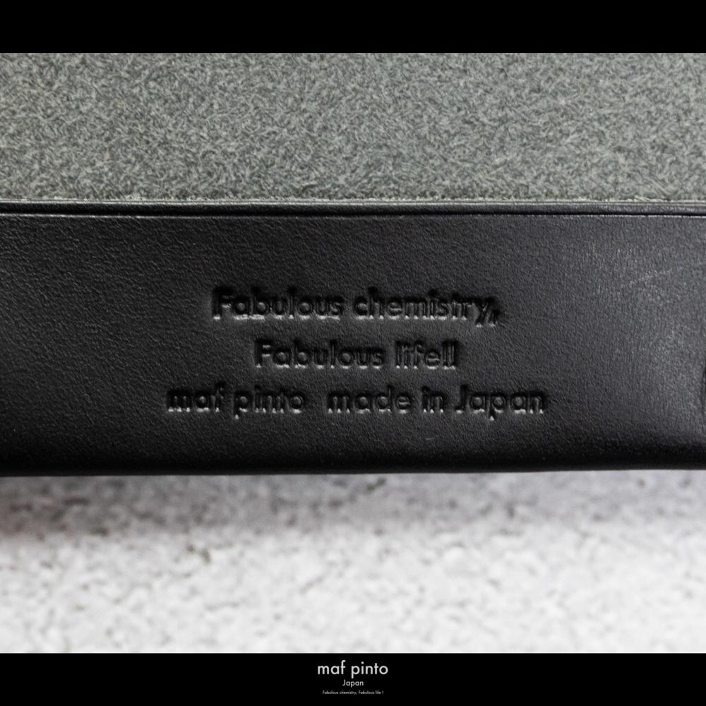 maf pinto (マフ ピント) キーリング キーホルダー 小銭入れ付き ミニ財布 ブラック レザー 本革 日本製