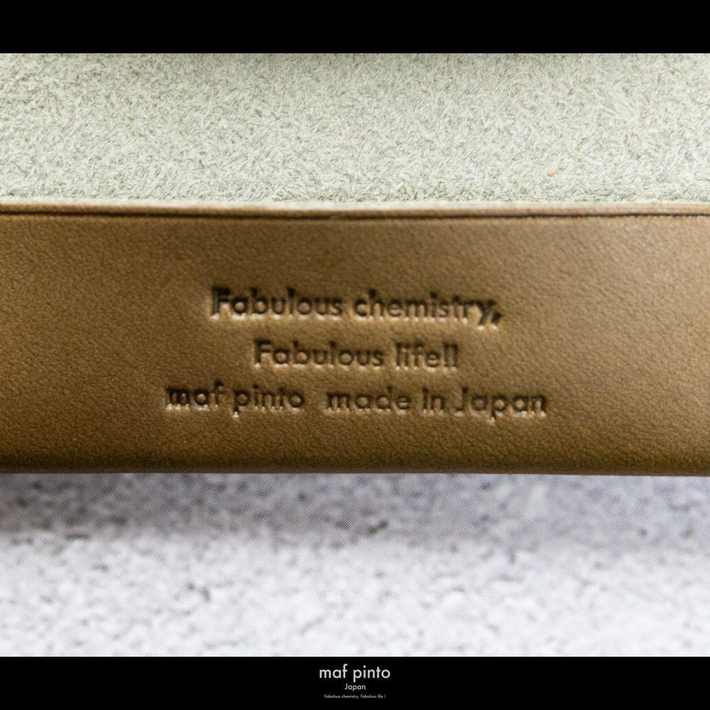 maf pinto (マフ ピント) キーリング キーホルダー 小銭入れ付き ミニ財布 オリーブ レザー 本革 日本製